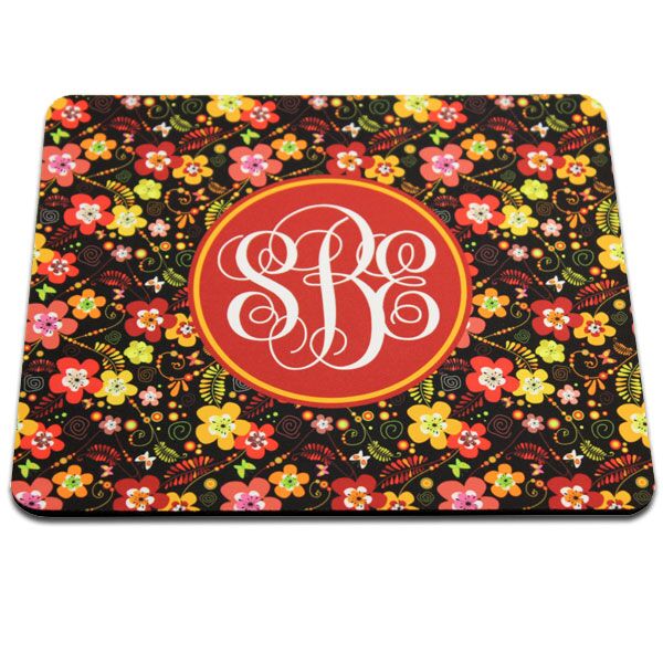 Black Back Rectangle Mouse Pad Thumbnail